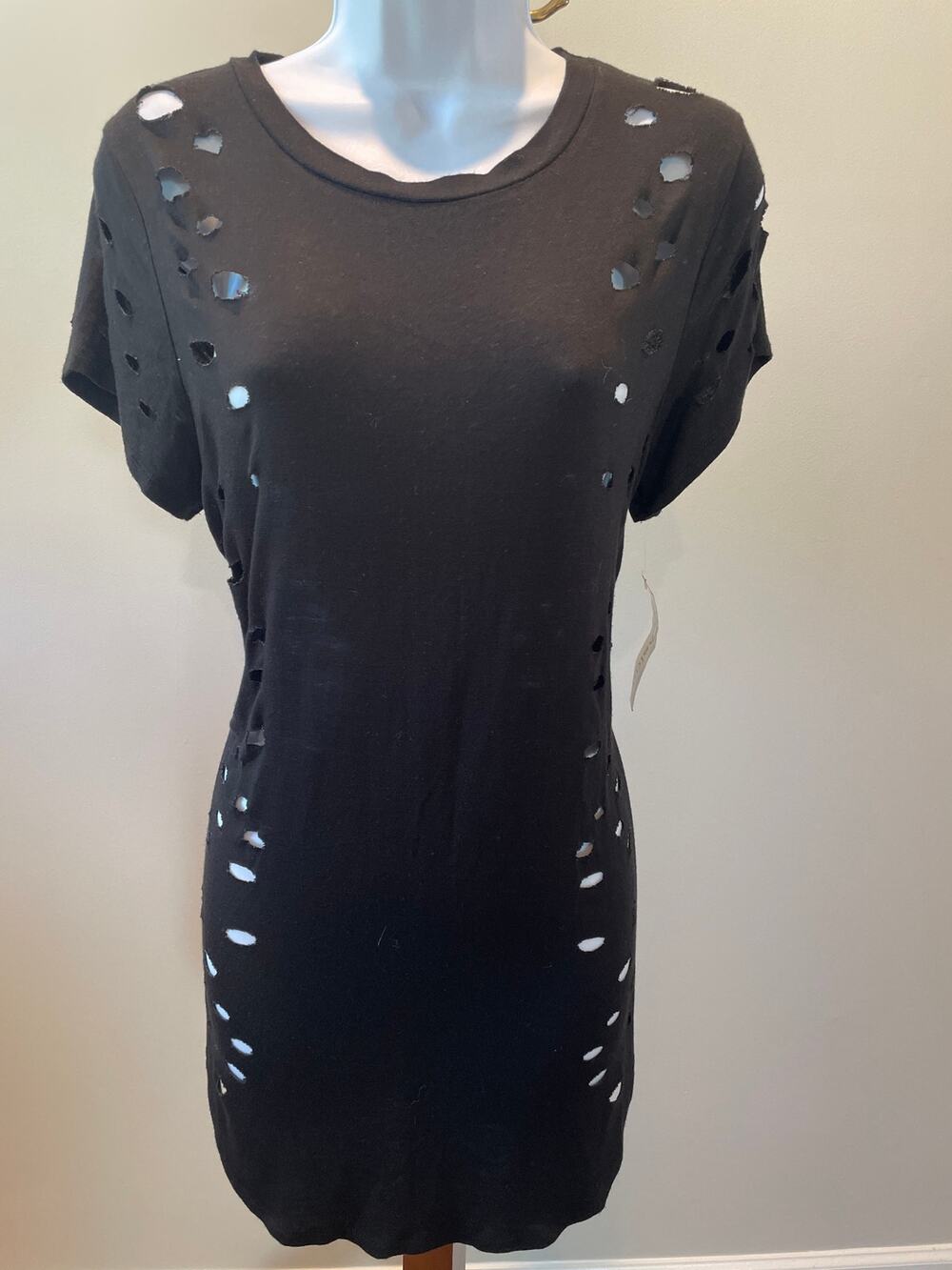 Occasion Size XL Short Sleeve Distressed‑Design Top NWT